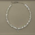 Pearl Initial Necklace