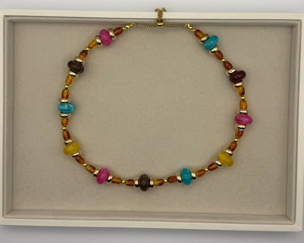 Autumn Colors Beaded Necklace