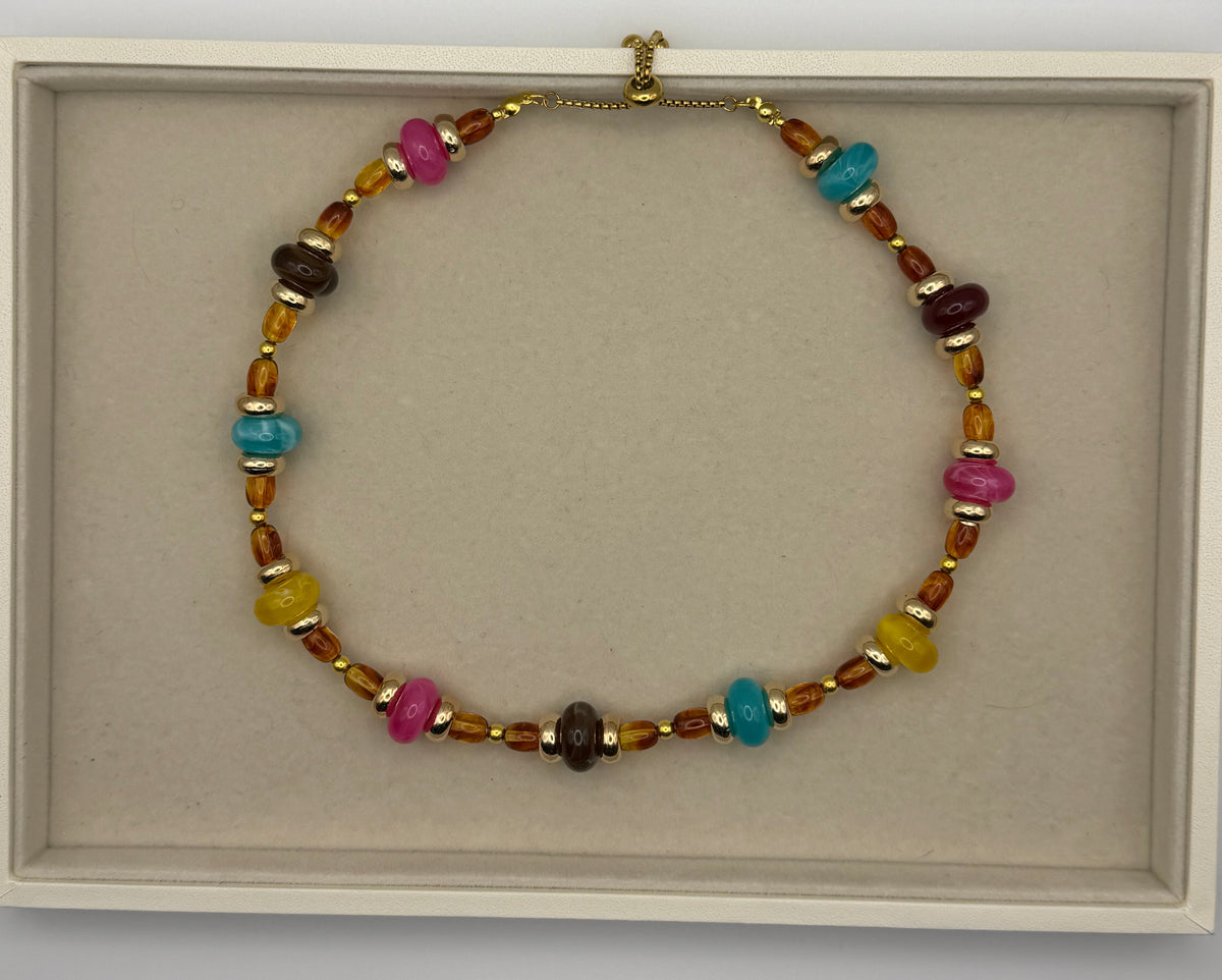 Autumn Colors Beaded Necklace