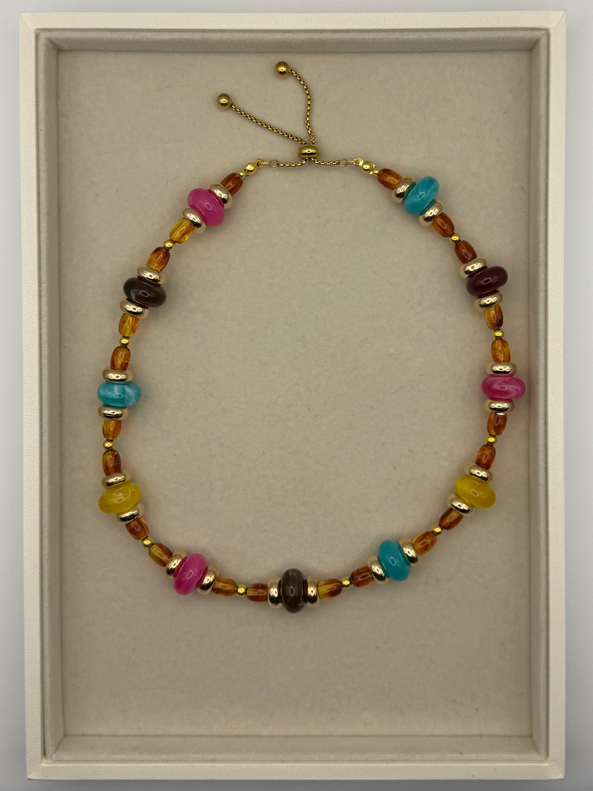 Autumn Colors Beaded Necklace