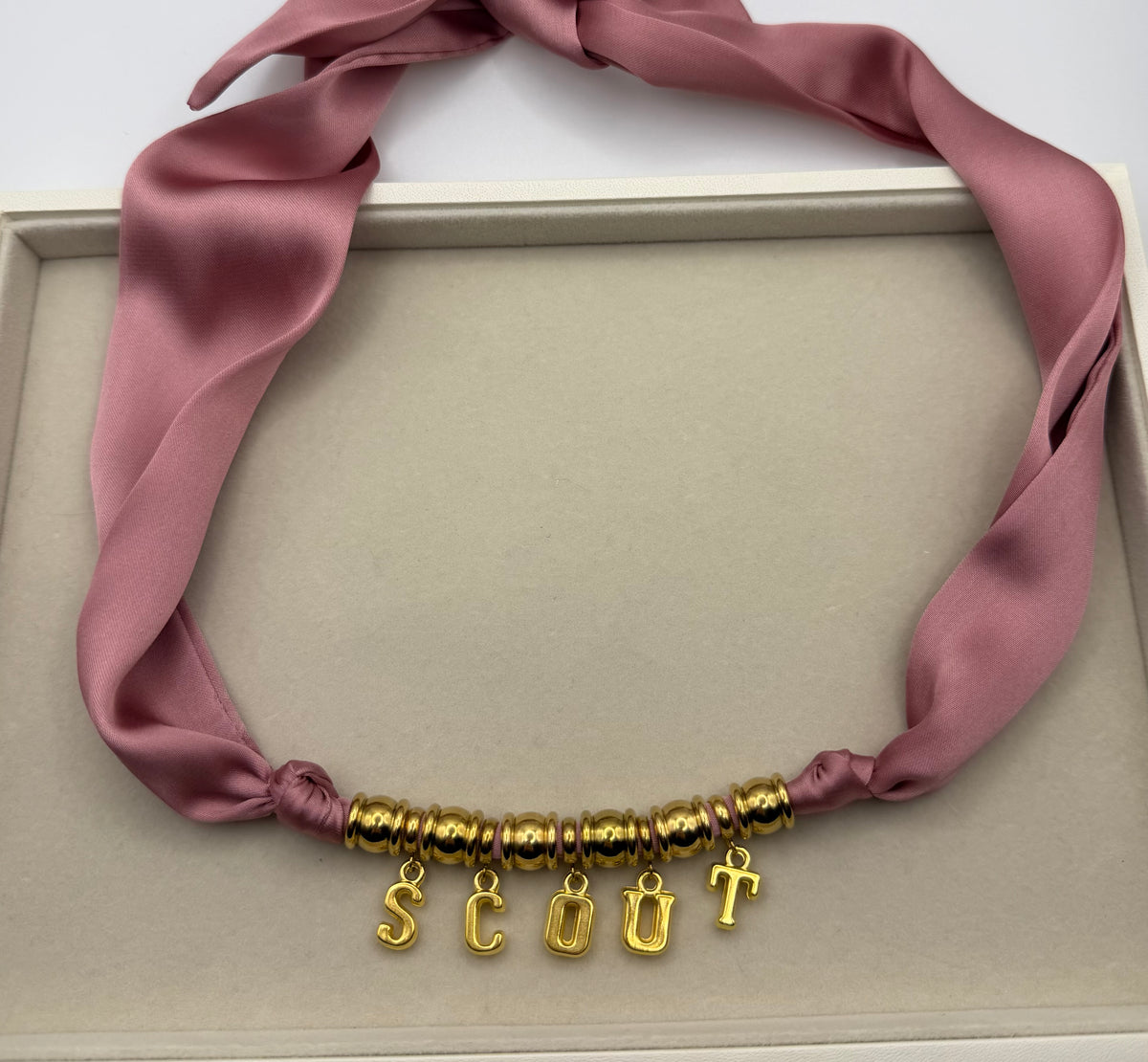 Scarf Name Necklace